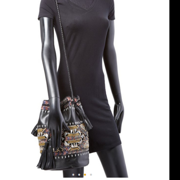 Anthropologie Antik Batik ibban leather bucket bag - Picture 4 of 8